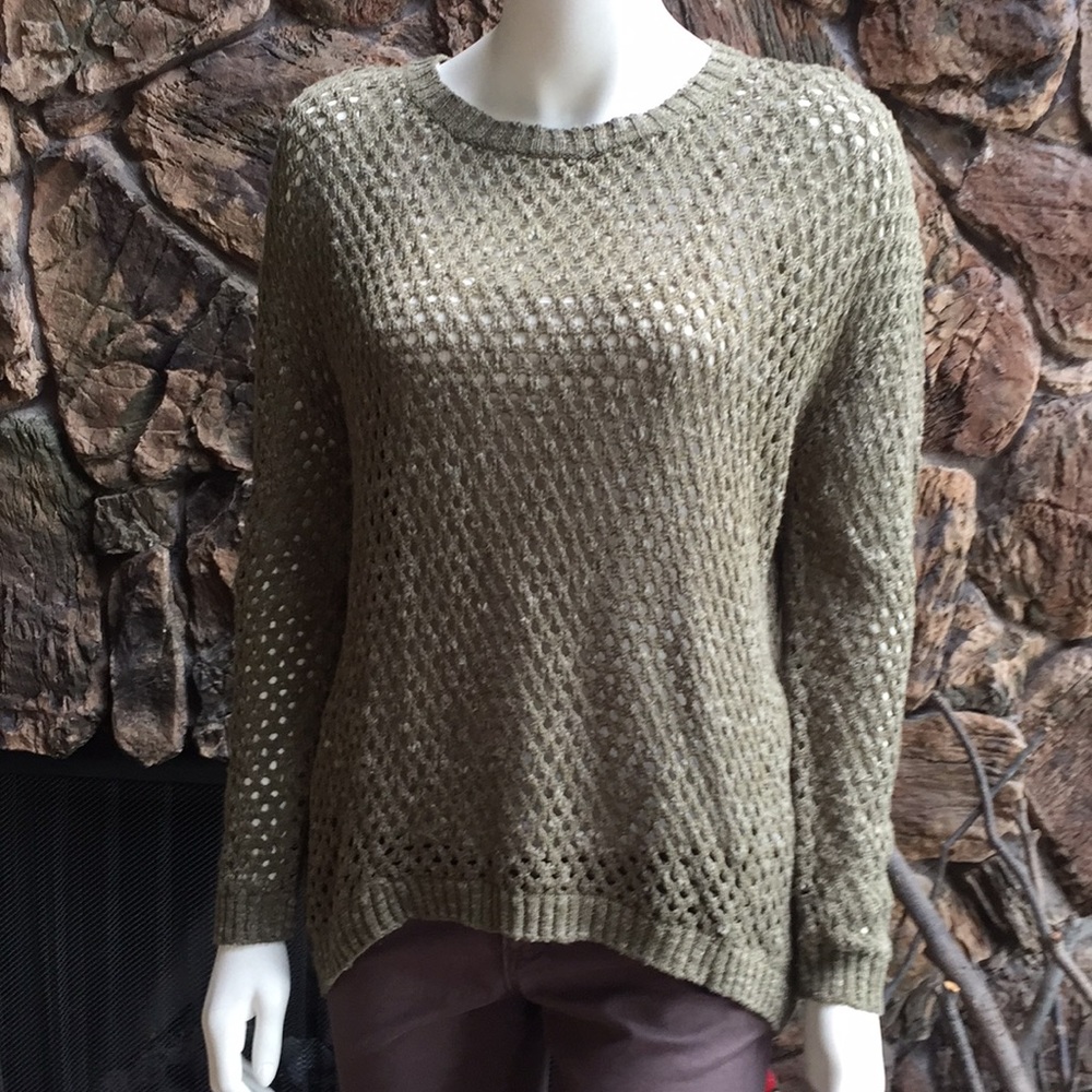 Buffalo Green M Fisherman Knit Sweater